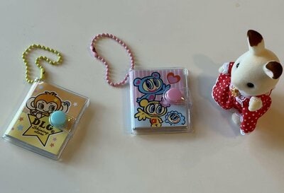 セリア、AB&DL ボールチェン付き ミニミニブックメモ32Pの画像