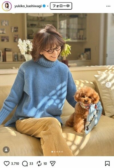 柏木由紀子のInstagram投稿