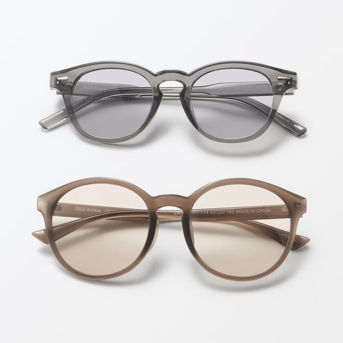 無印良品のサングラスはUV400カットのレンズを使用