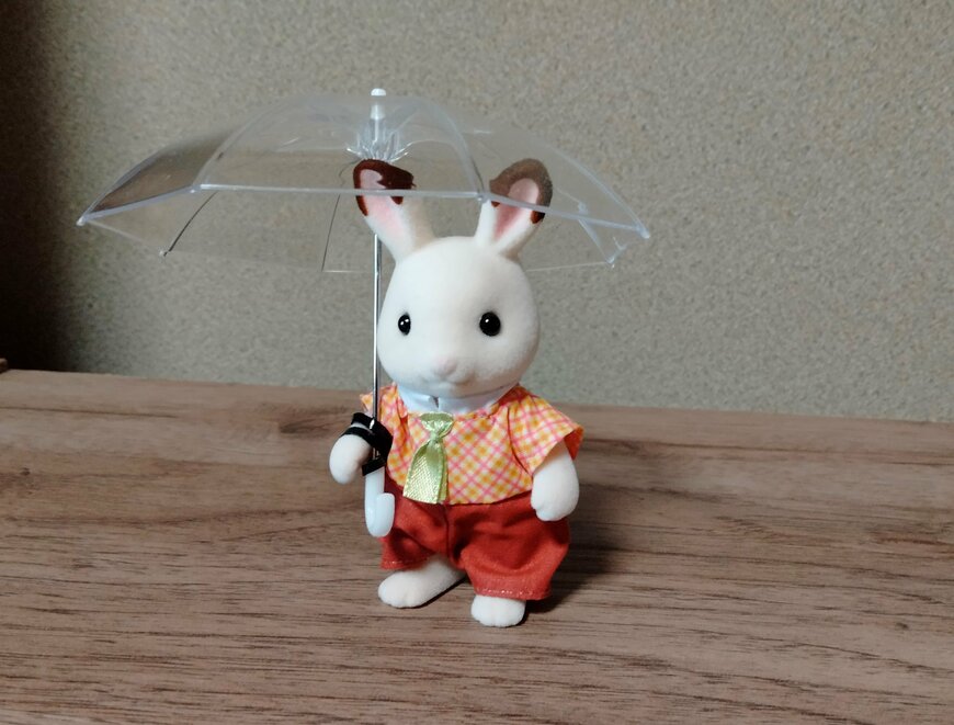 筆者撮影（セリア、ミニチュア傘）