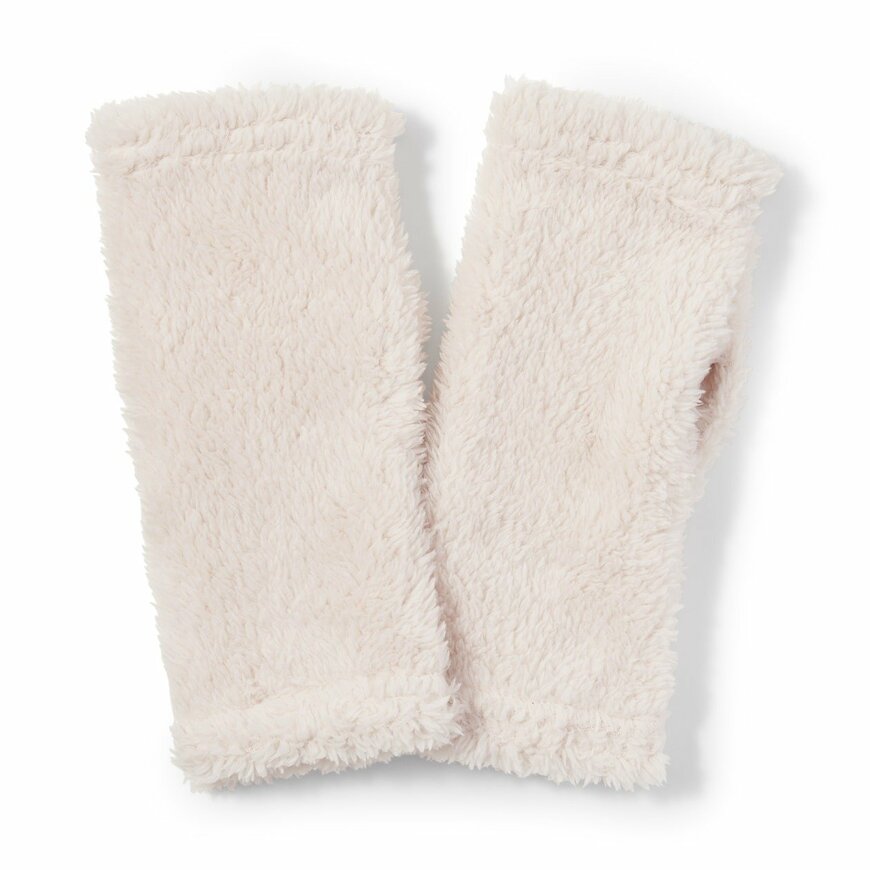 無印良品 再生ポリエステル ボアフリース ハンドウォーマー