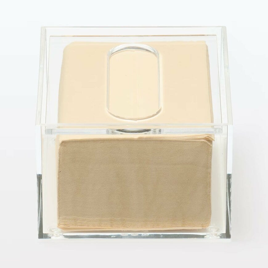 無印良品ネットストア　アクリルティシューボックス／卓上用　画像