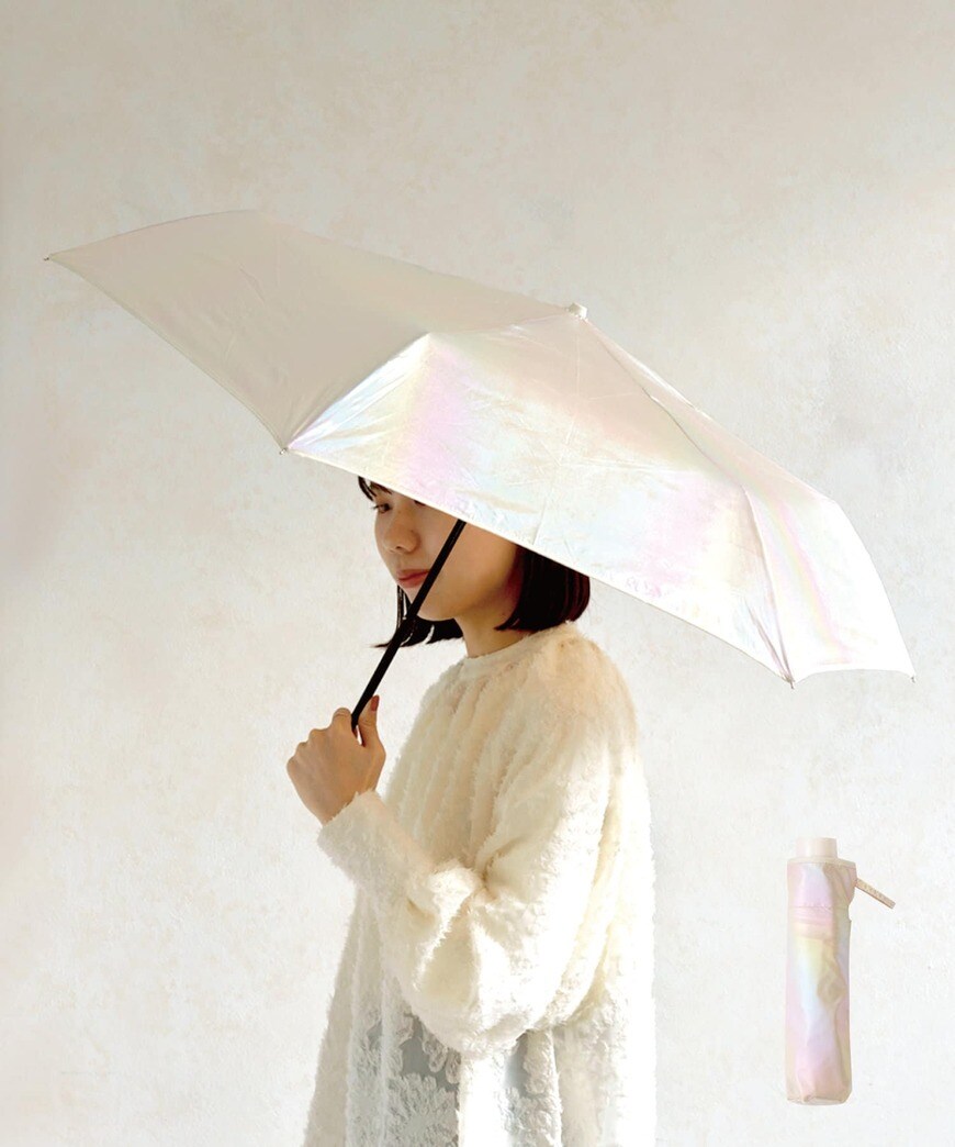 パール風加工折りたたみ傘