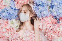 即完売したハニーズ「2個580円花柄綿レース夏マスク」7月28日にカラバリ増えて再販 