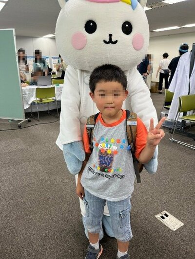 『「看護の日」キャラクター かんごちゃん』と一緒に