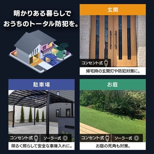 アイリスプラザでセール中のセンサーライトシリーズ