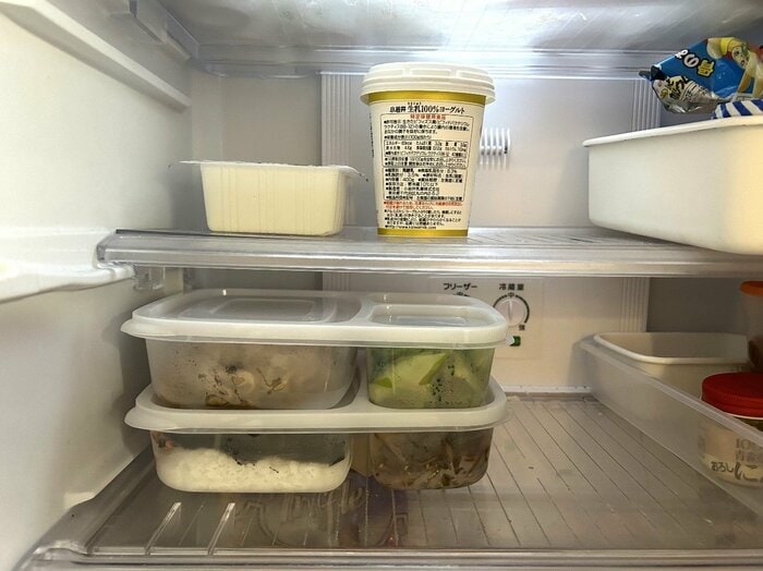 容器が透明なので、中身がわかりやすいのがメリット