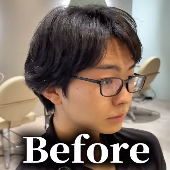 パーマをかけたい男性…でも長さが足りない！→プロの手で…かっこいい似合わせパーマスタイルに！「別人すぎてびっくり」の声