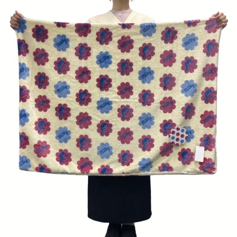 ボア付ブランケット　ミルキー