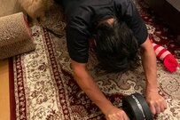 「特訓の開始だ」筋トレを試みるも大誤算！猫トレーナーが話題に