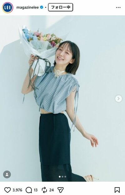 吉岡里帆が登場するLEEのInstagram投稿