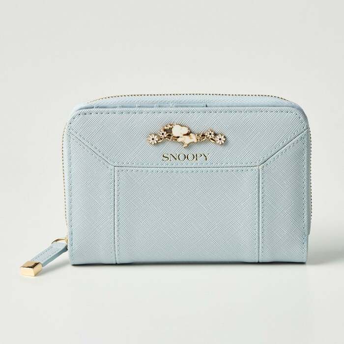 PEANUTS(スヌーピー) カクシボブローチ ラウンドファスナー 札入