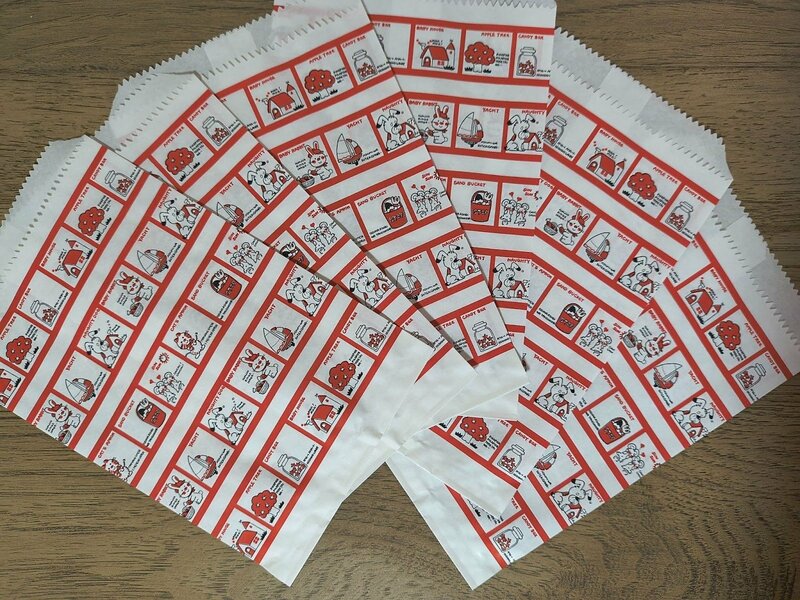 セリア、ペーパーバッグ シモジマファンジー ストップペイル 6枚 17×11.6cm筆者撮影写真