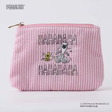 大笑いデザイン「PEANUTSミニポーチ」（1245円）