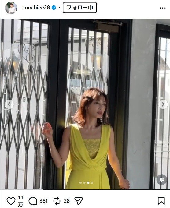 出所：望月理恵のInstagram（＠mochiee28） 参照日：2026年2月6日