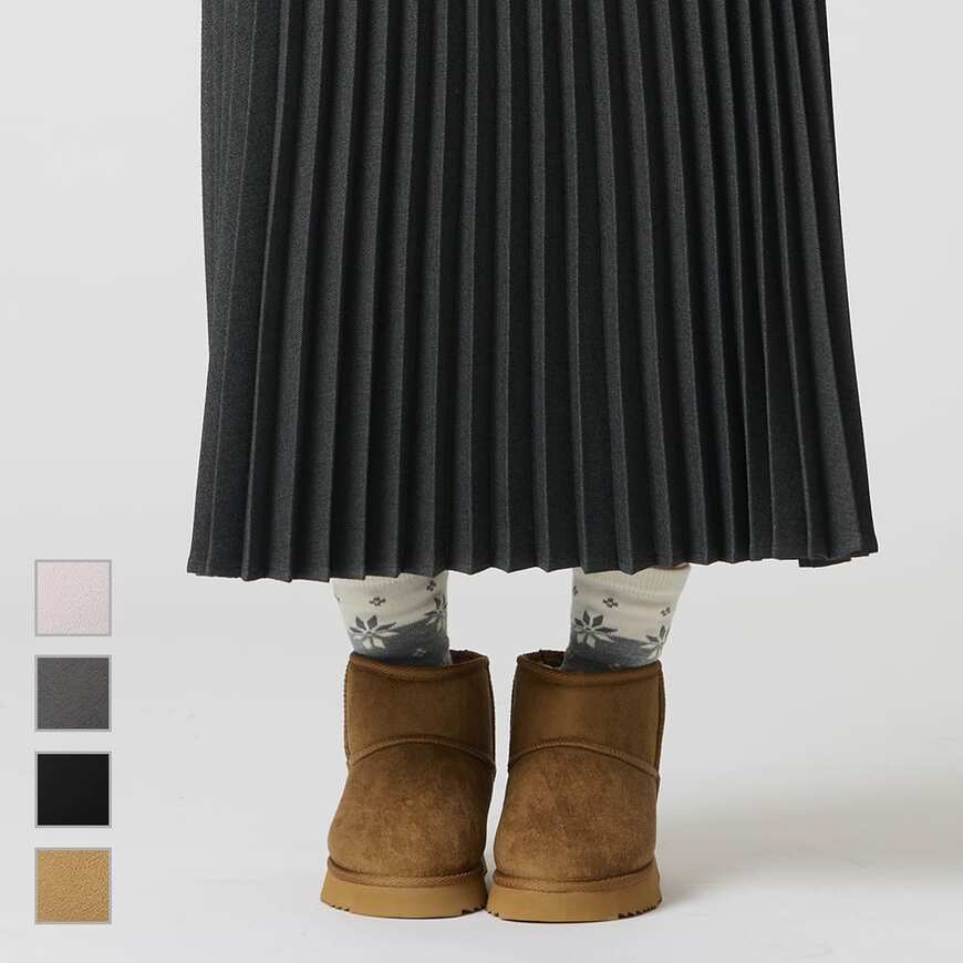 出所：ワークマン公式　レディースムートン風ブーツノベル