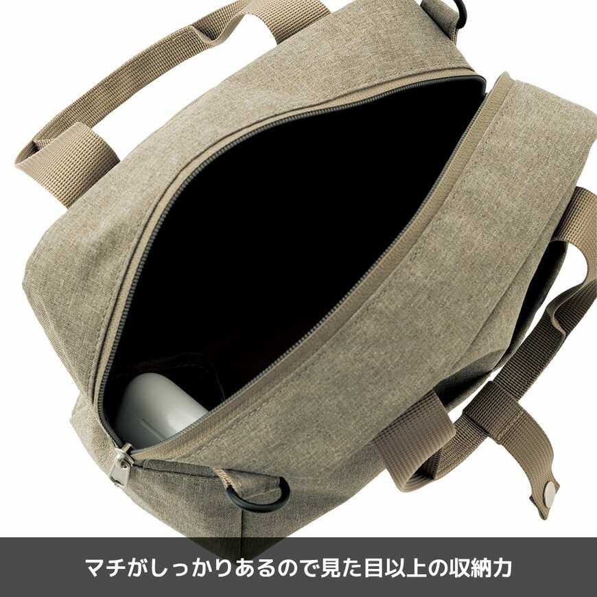 出所：ワークマン公式　折り畳める2WAY撥水ミニボストンバッグ