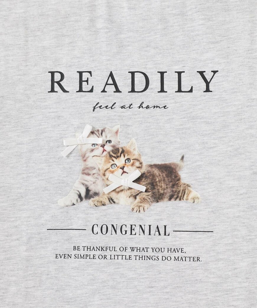 ハニーズ公式 ネコプリントTシャツ