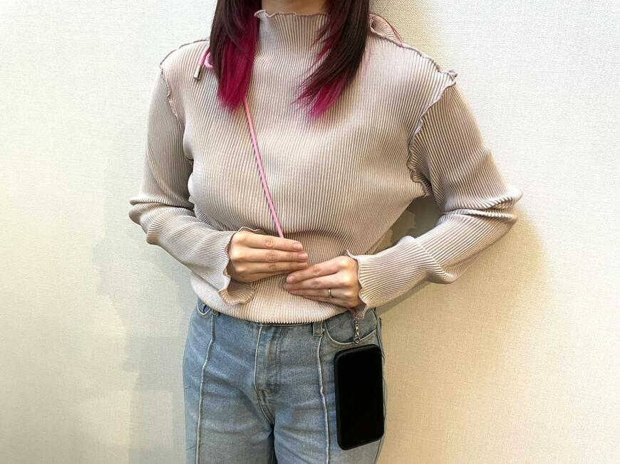 スマホ肩掛けストラップくすみカラー