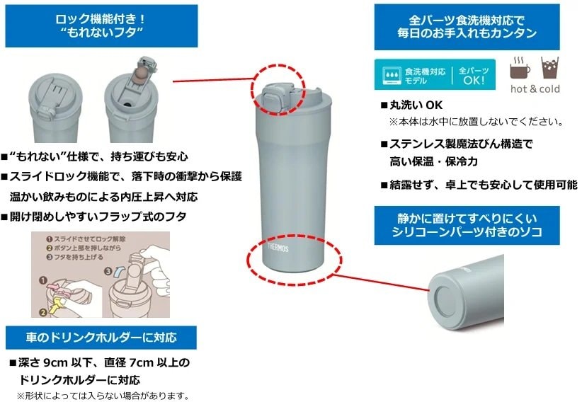 サーモス株式会社　真空断熱ケータイタンブラー（JPI-320／420）の画像
