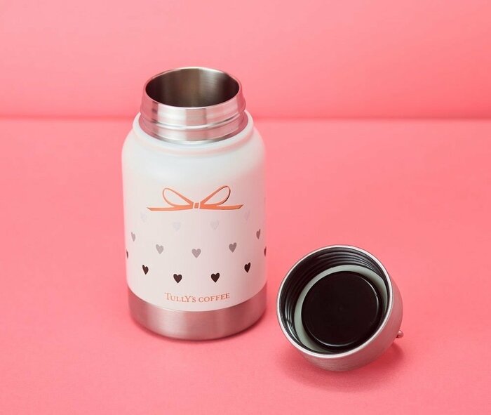 「ハンドル付きステンレスボトル（リボンハート）」