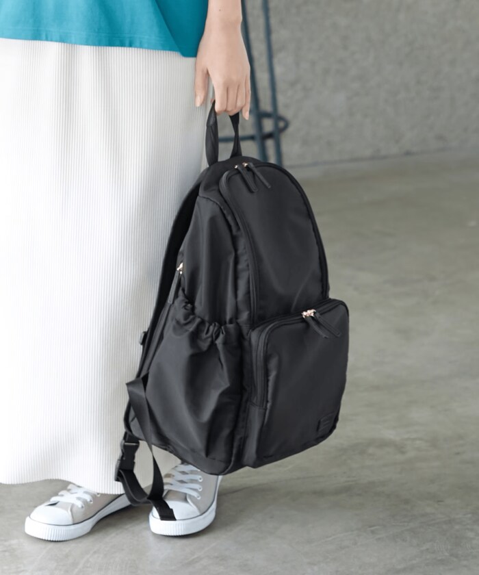 『はっ水』機能が付いているので、雨の日のおでかけも安心