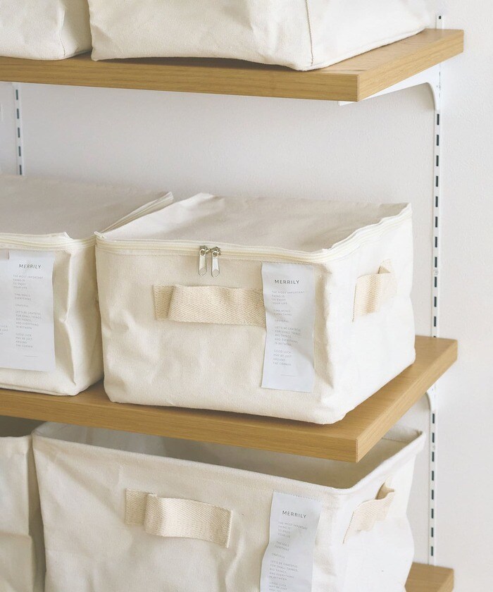 コットンフタ付スクエア収納