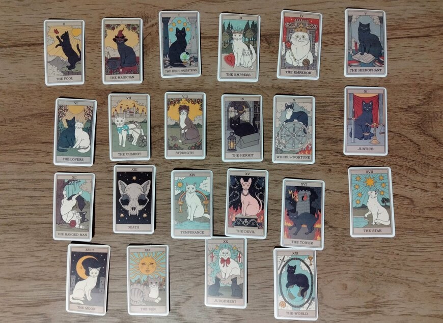 筆者撮影（SHEIN、78ピース 猫柄 アソートステッカー ビンテージ 多目的ステッカー DIYクラフト デコレーション ハンドアカウント用）