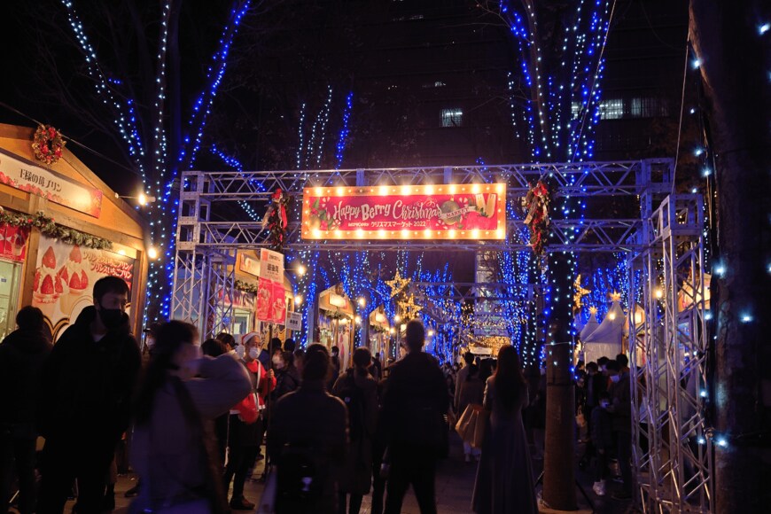                            クリスマスマーケットの様子（出所：たまアリ△タウンクリスマスマーケット実行委員会）