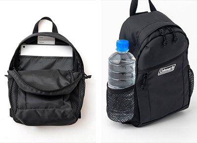ローソン公式 Coleman BRAND BOOK #07 WALKER 3WAY BAG BLACK clear packageの画像