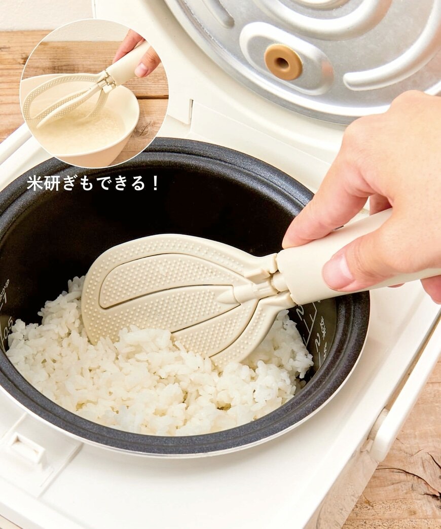 3COINS公式　米とぎしゃもじ／KITINTO