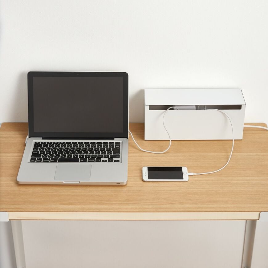 出所：無印良品公式　スチールタップ収納箱フラップ式