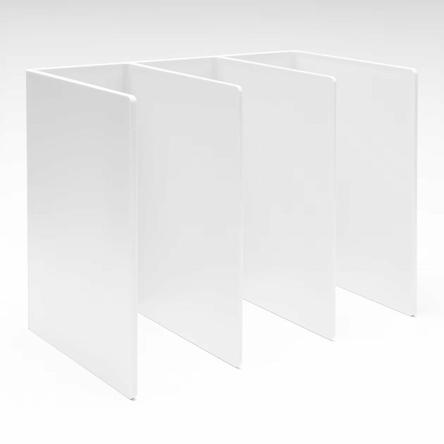 出所：無印良品公式　スチロール仕切りスタンド・ホワイトグレー（大）