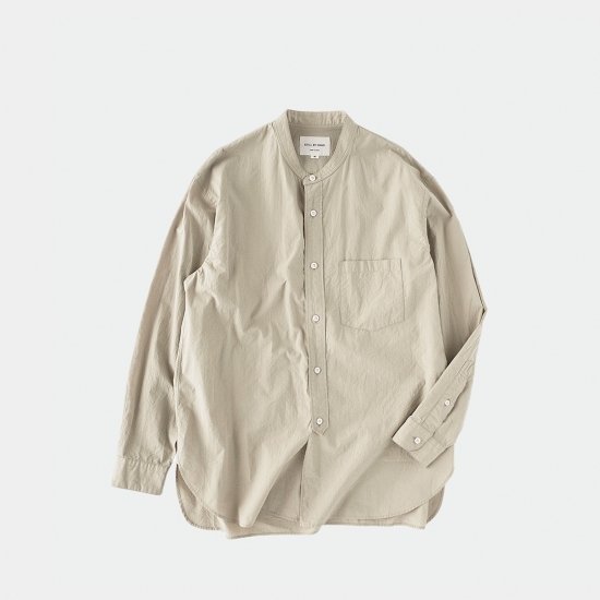 STILL BY HAND - ロング丈バンドカラーシャツ 【SH0591】Beige ¥17,280（税込）