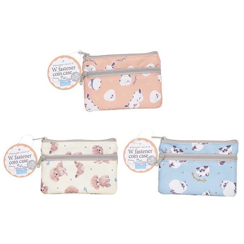 出所：公式 Can★Doネットショップ エブリィアニマル　Wファスナーコイケース 