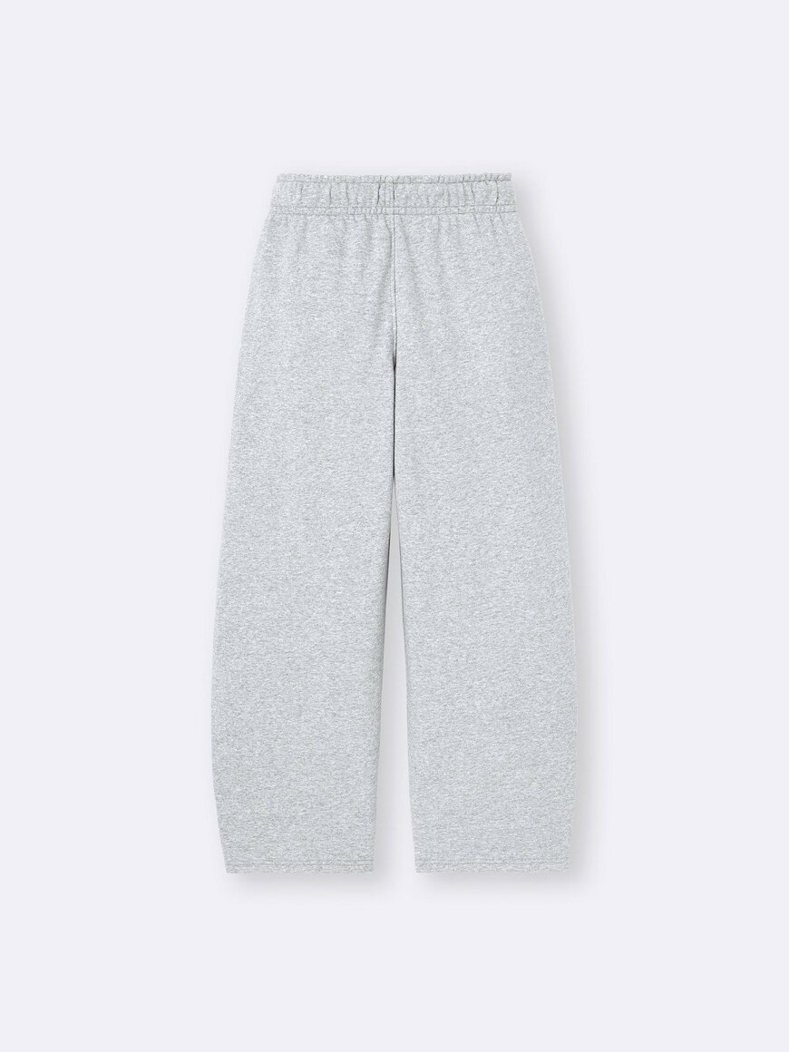GU公式　スウェットバレルレッグパンツ