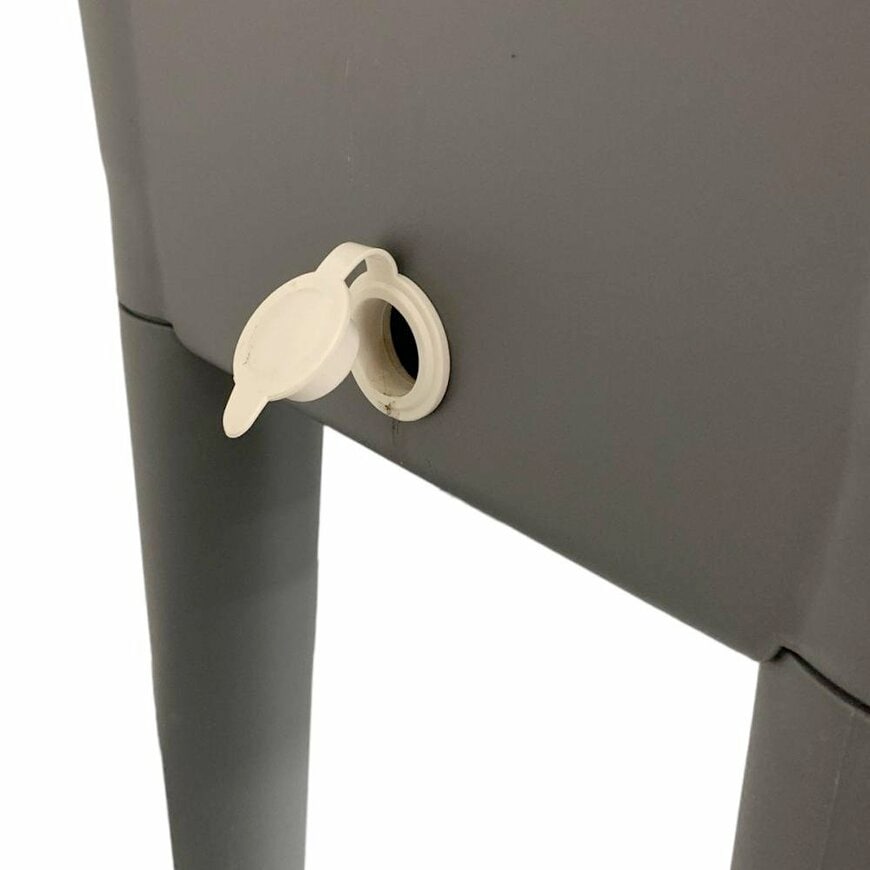 コメリ公式　Breezy Green 脚付きプランター760型　グレー