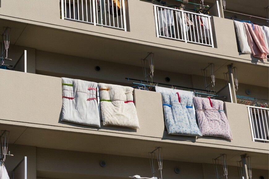 団地のベランダ