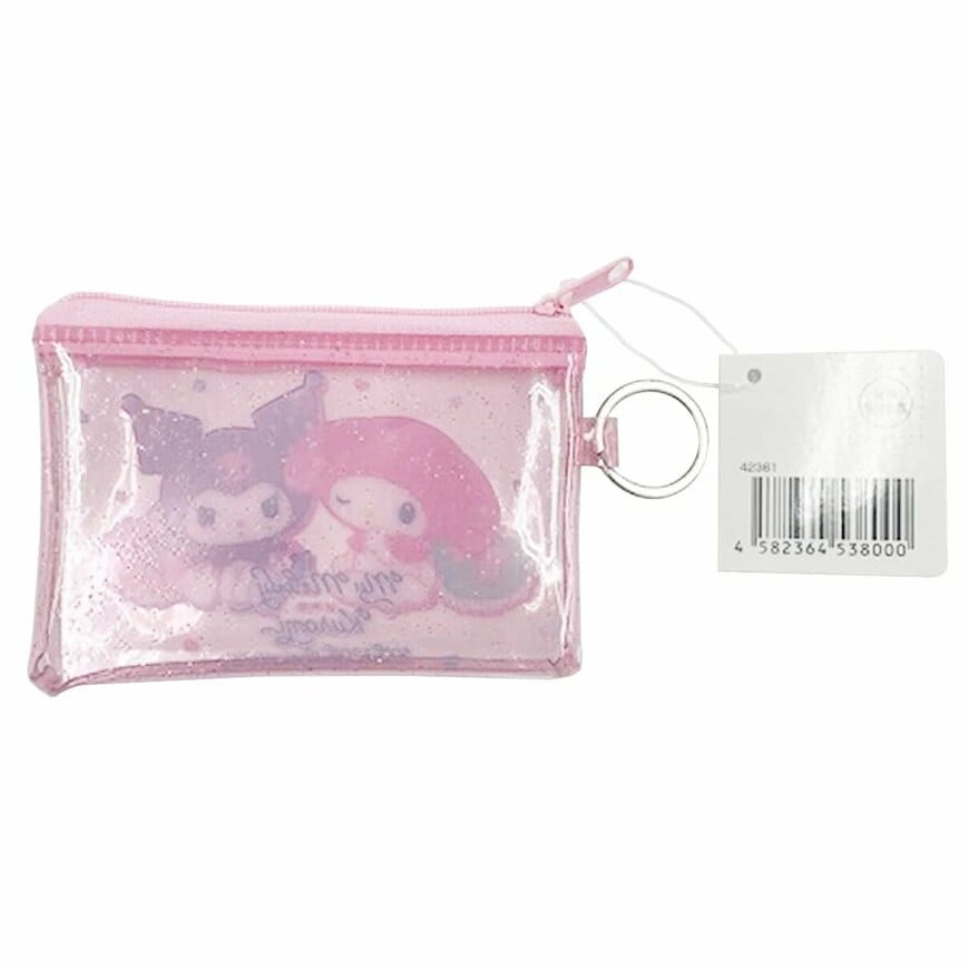 出所：ワッツ公式　sanrio メロクロバースデーリング付きポーチ