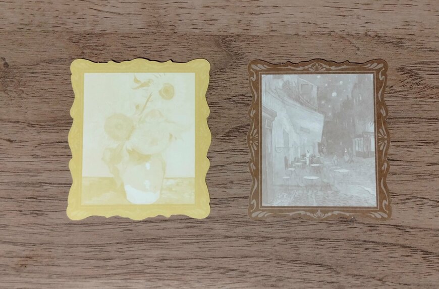 筆者撮影（セリア、メッセージカード ゴッホ）