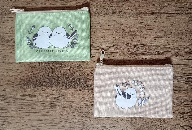 筆者撮影（セリア、コインケースシマエナガ柄）