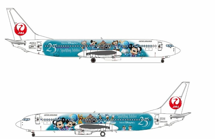 出所：PRTIMES「(共同リリース)東京ディズニーシー® 25 周年をテーマにした特別塗装機「JAL Jubilee Express」が 6 月 4 日(木)より国内線に就航」