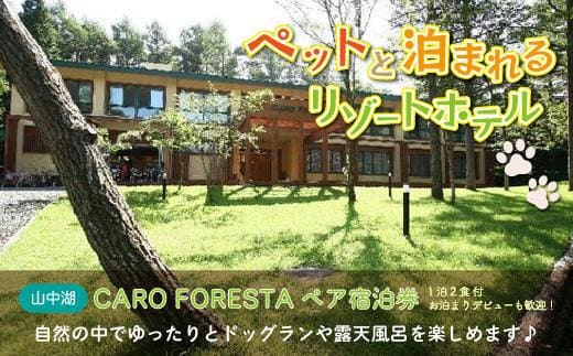 出所：ふるさとチョイス ペットと泊まる宿 CARO FORESTA ペア宿泊券