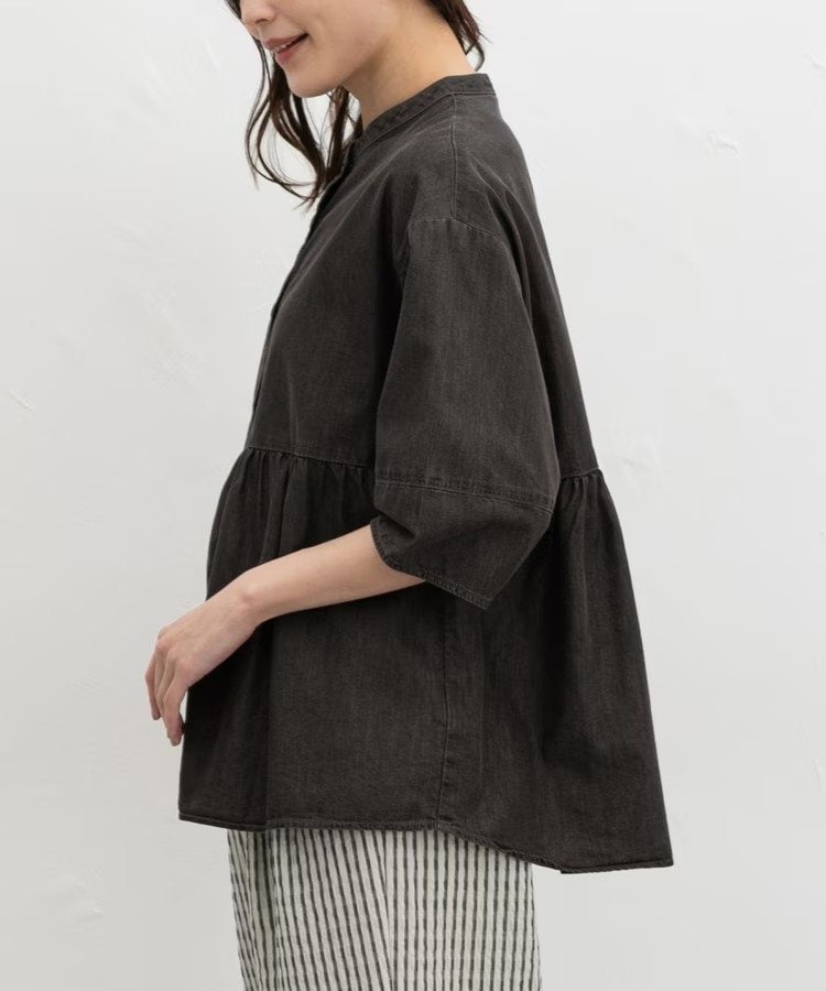 出所：ハニーズ公式通販　クール6分デニムブラウス