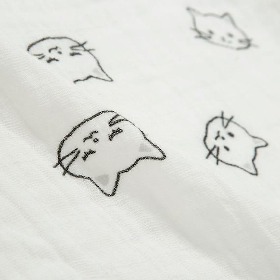 ニトリ、ガーゼブランケット(ネコ GY)商品画像