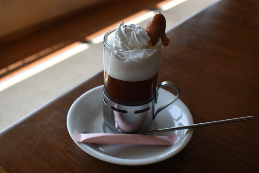 ウインナーの乗ったウインナーコーヒー