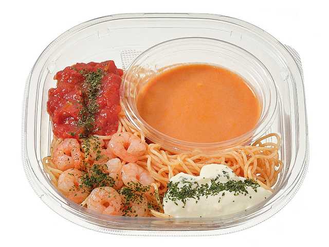セブン-イレブンの新商品:冷製パスタ海老のトマトクリーム