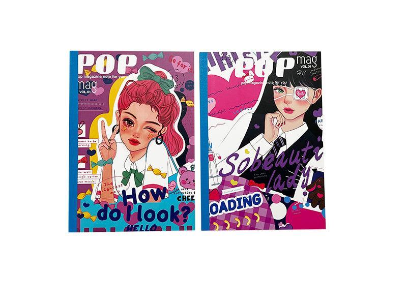 ダイソー、マガジン風ノートの画像