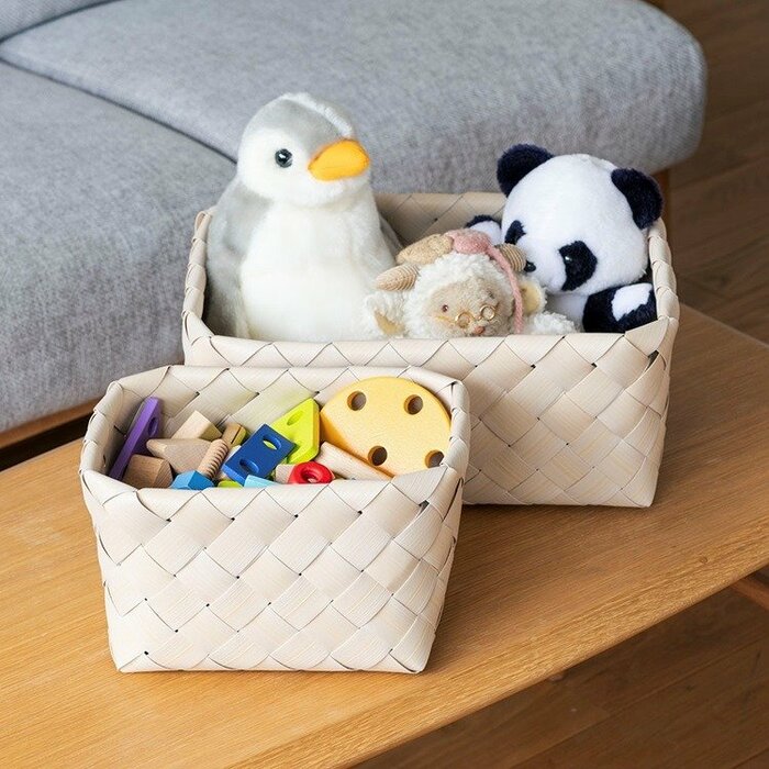 KEYUCA公式　洗えるバスケット スリム中深