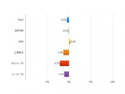 注：現地通貨ベース、為替は円安がプラス、円高がマイナス